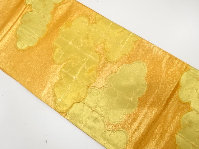 JAPANESE KIMONO / ANTIQUE FUKURO OBI / SILK / WOVEN CLOUD